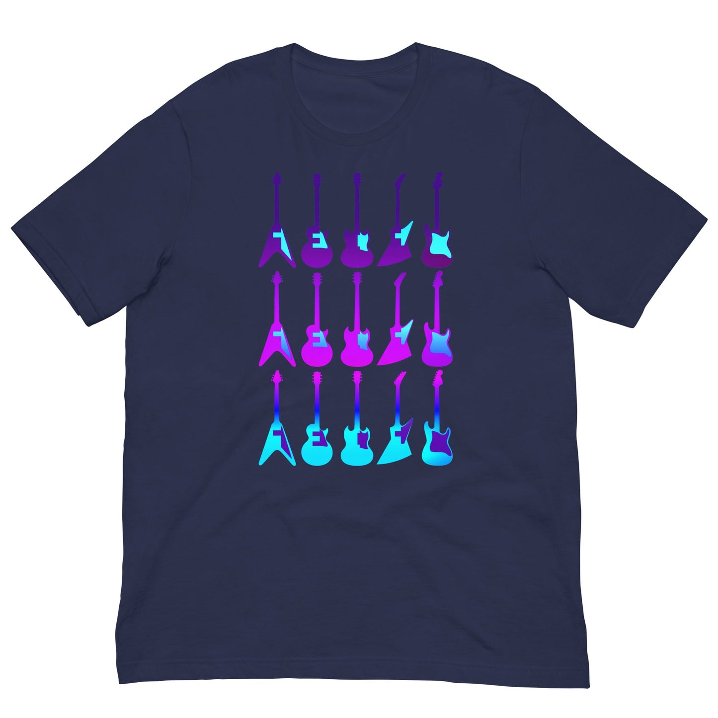 Scar Design Navy / XS 80s Guitars T-shirt