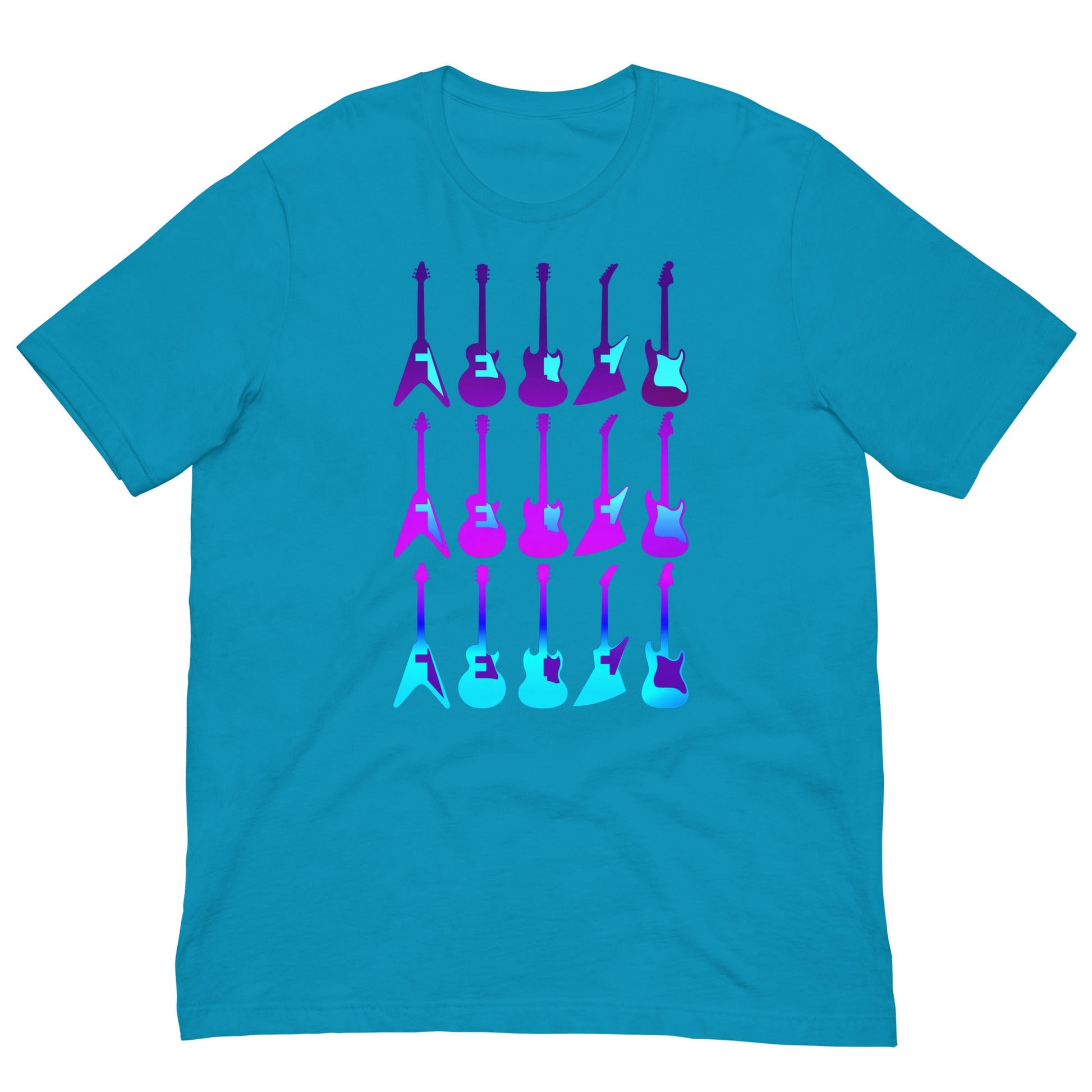 Scar Design Aqua / S 80s Guitars T-shirt