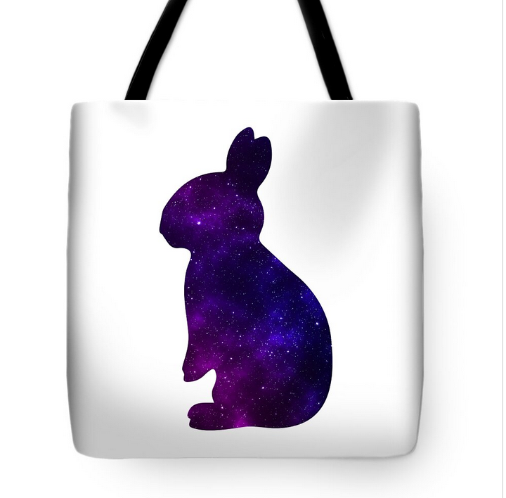 Cute Space Bunny Tote Bag – Adorable Rabbit Valentine Gift