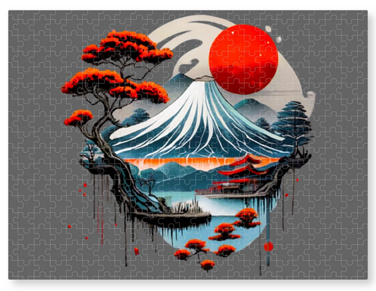 Mount Fuji Puzzle Japanese Landscape Jigsaw for Adults & Teens