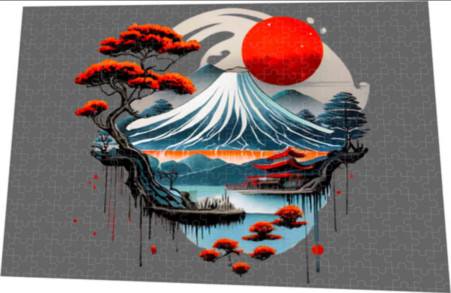 Mount Fuji Puzzle Japanese Landscape Jigsaw for Adults & Teens