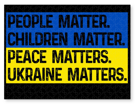 Ukraine Matters – Ukrainian Flag Jigsaw Puzzle