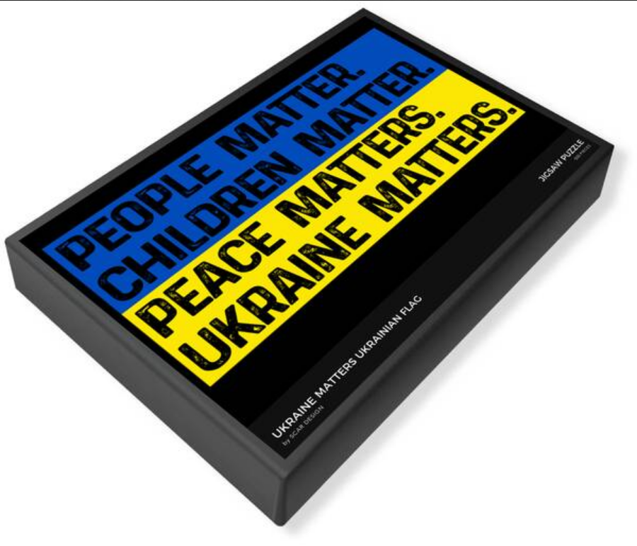 Ukraine Matters – Ukrainian Flag Jigsaw Puzzle