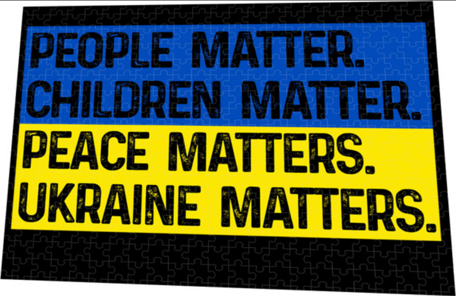 Ukraine Matters – Ukrainian Flag Jigsaw Puzzle