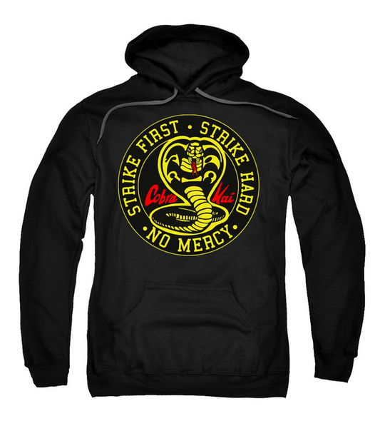 Cobra Kai Strike First Sweatshirt – No Mercy Karate Dojo Pullover