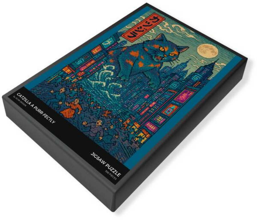 Catzilla a Purr-fectly Hilarious Monster - Puzzle