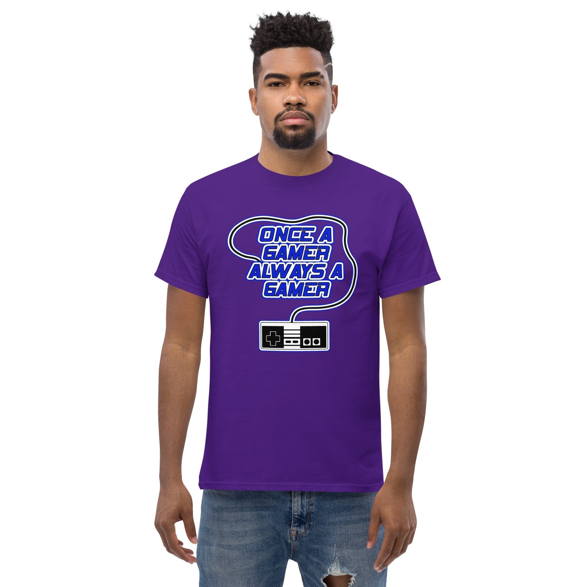 Scar Design T shirt Always a Gamer T-shirt