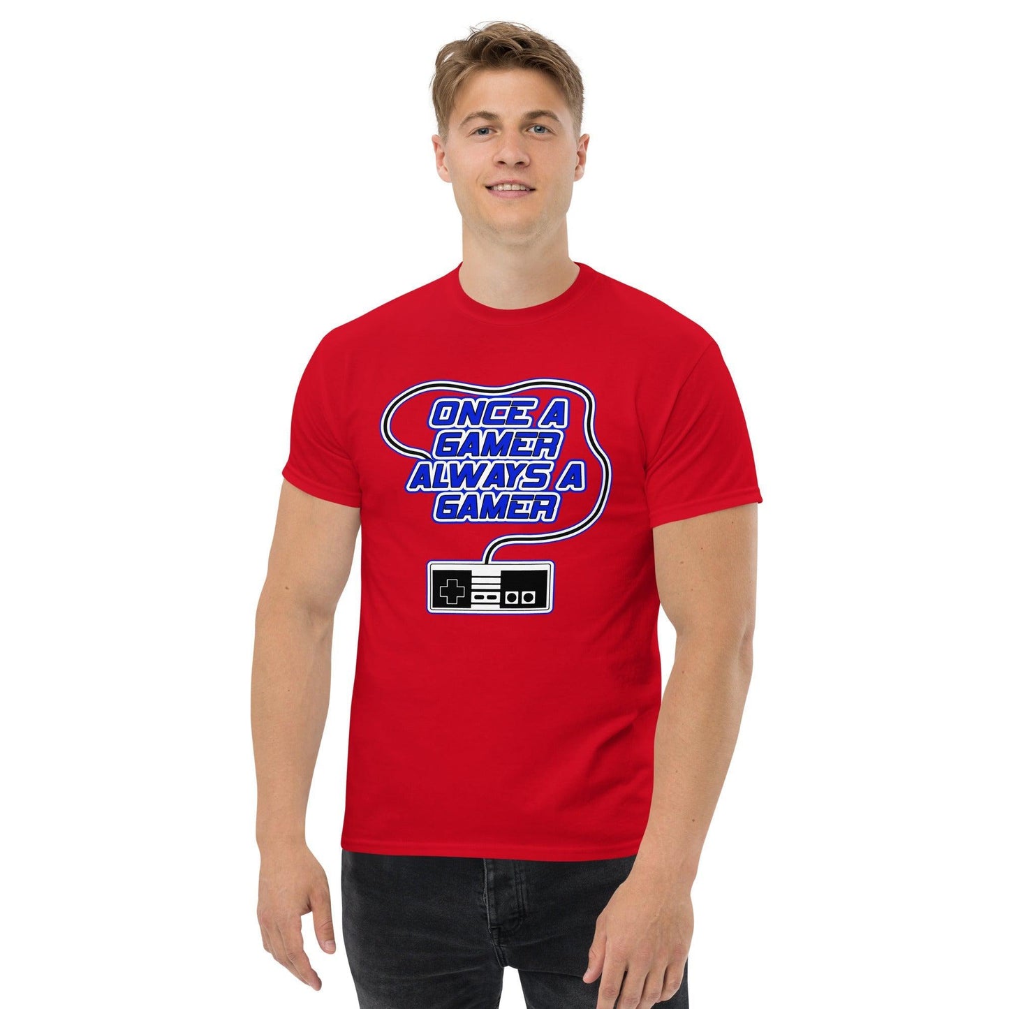 Scar Design T shirt Always a Gamer T-shirt