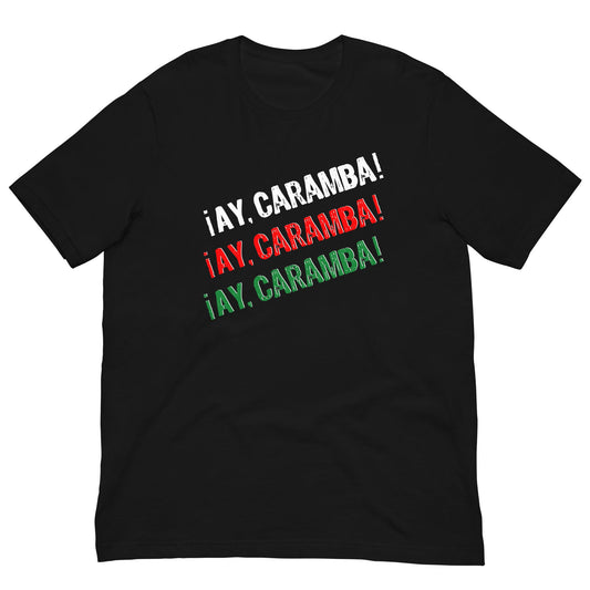 ¡Ay, caramba! Funny Mexican T-shirt Black / XS