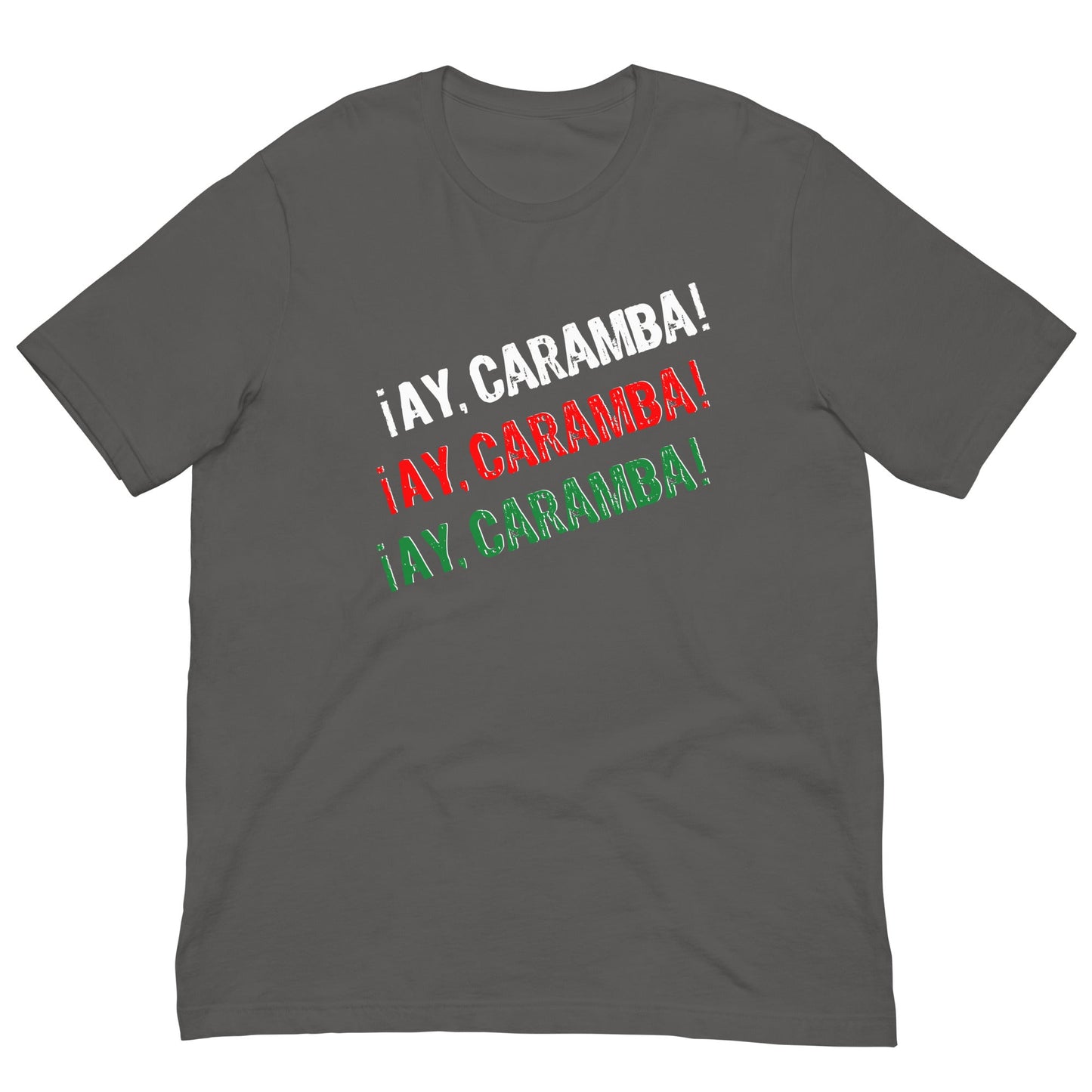 ¡Ay, caramba! Funny Mexican T-shirt Asphalt / S