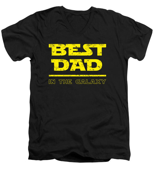 Best Dad in the Galaxy - Men's V-Neck T-Shirt