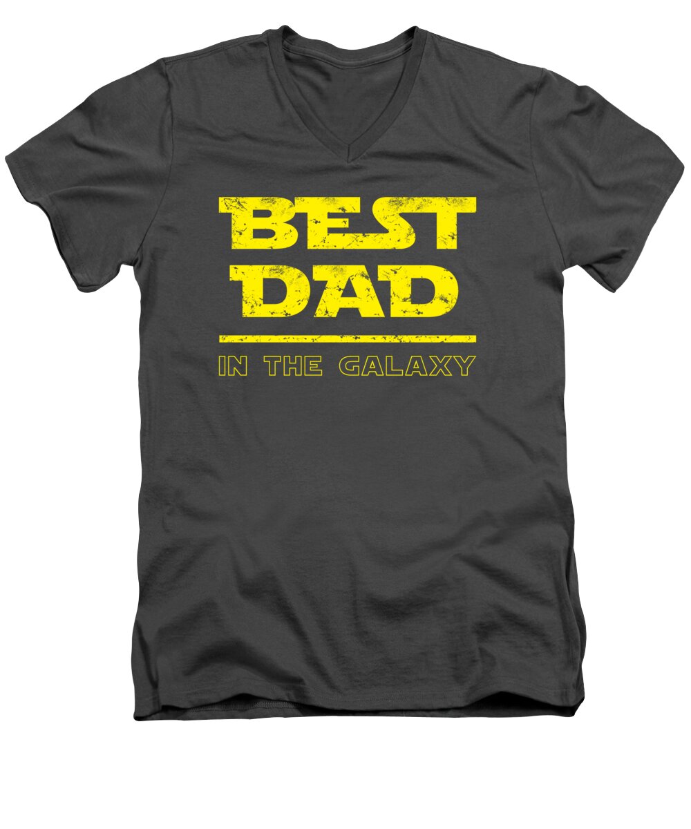 Best Dad in the Galaxy - Men's V-Neck T-Shirt