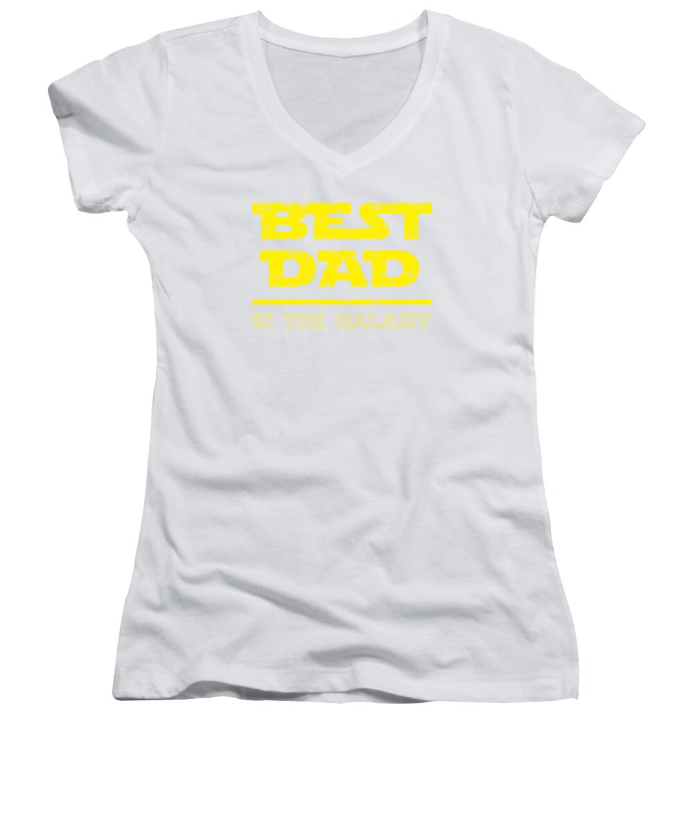 Best Dad in the Galaxy - Women's V-Neck