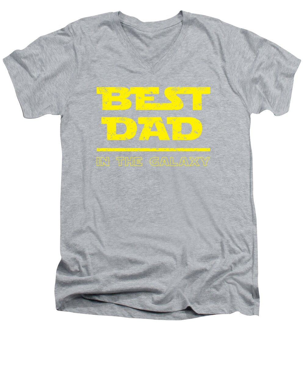 Best Dad in the Galaxy - Men's V-Neck T-Shirt