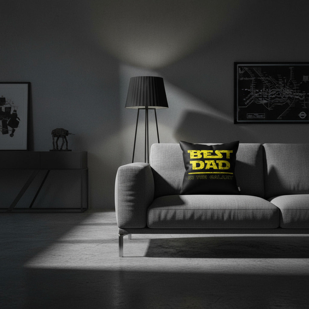 best dad pillow with star wars font