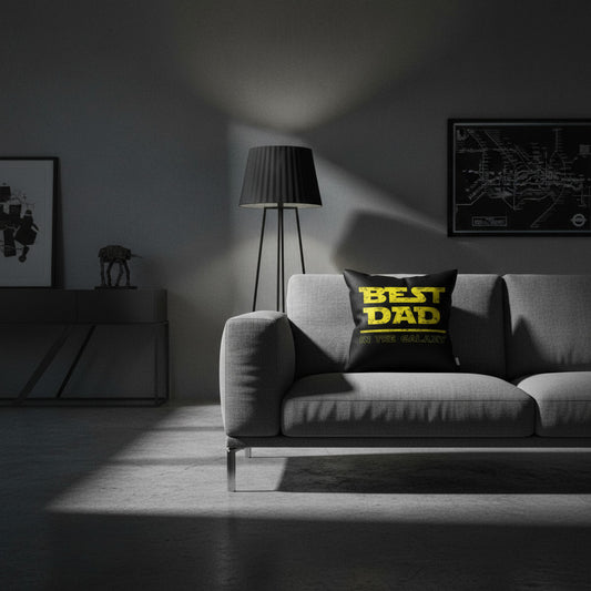 best dad pillow with star wars font