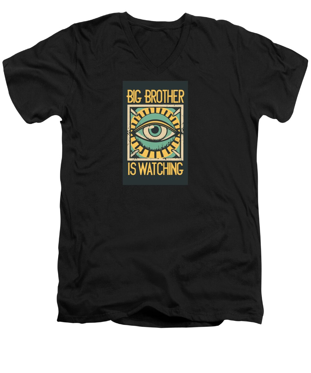 Big Brother is Watching - Men's V-Neck T-Shirt