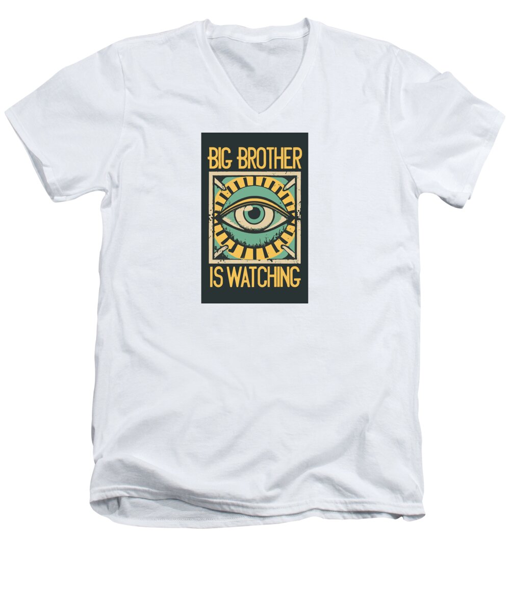 Big Brother is Watching - Men's V-Neck T-Shirt