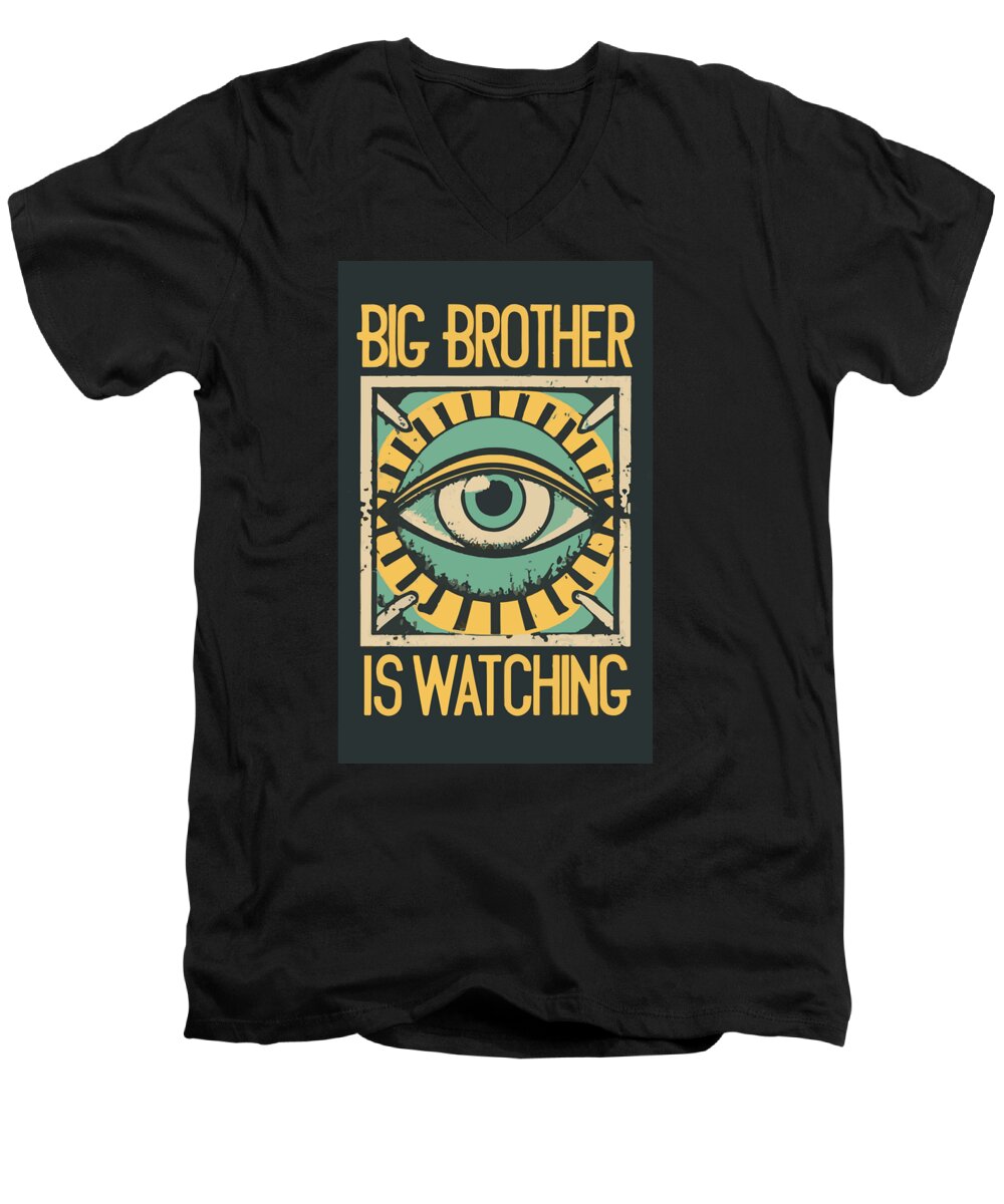 Big Brother is Watching - Men's V-Neck T-Shirt