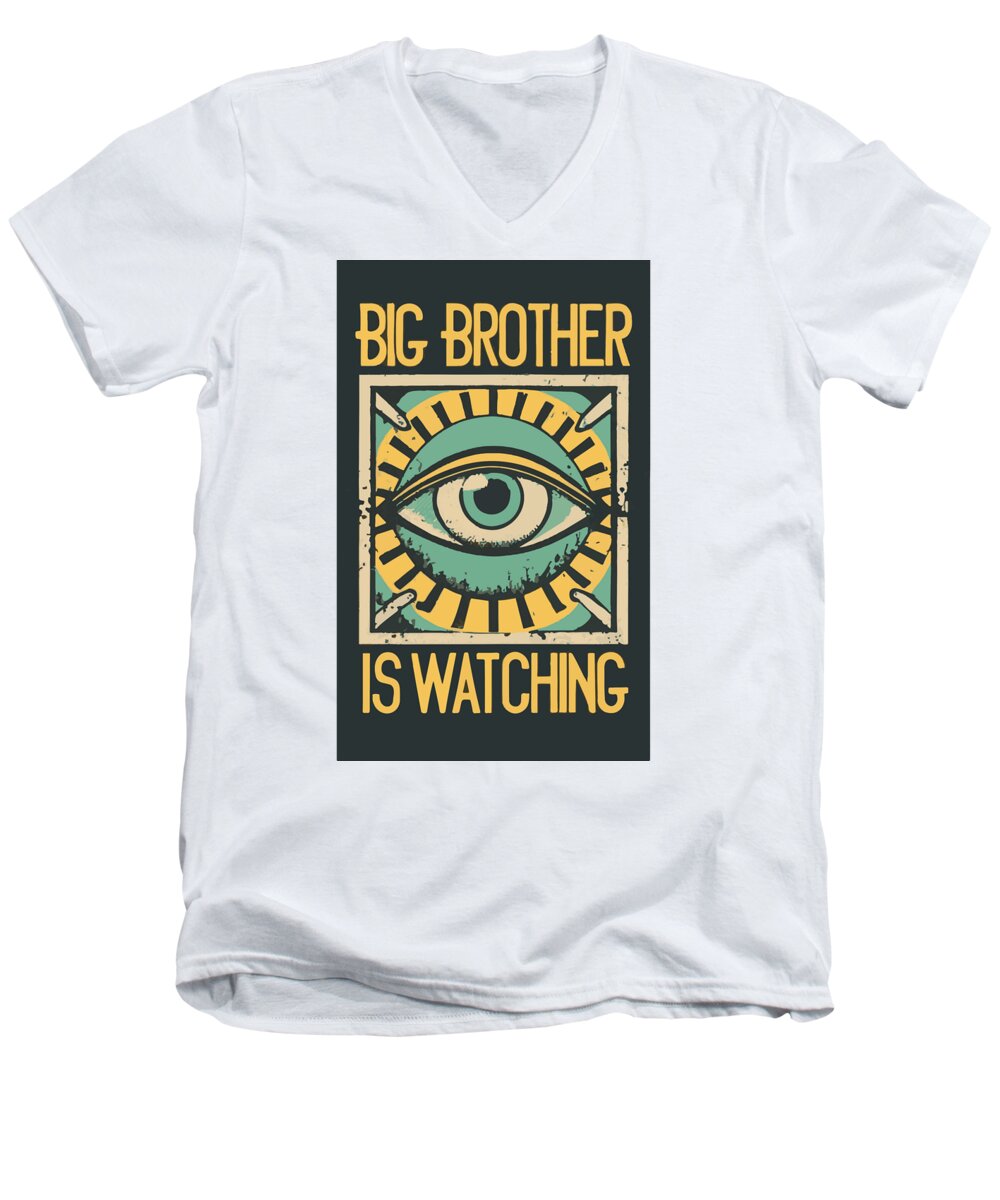 Big Brother is Watching - Men's V-Neck T-Shirt