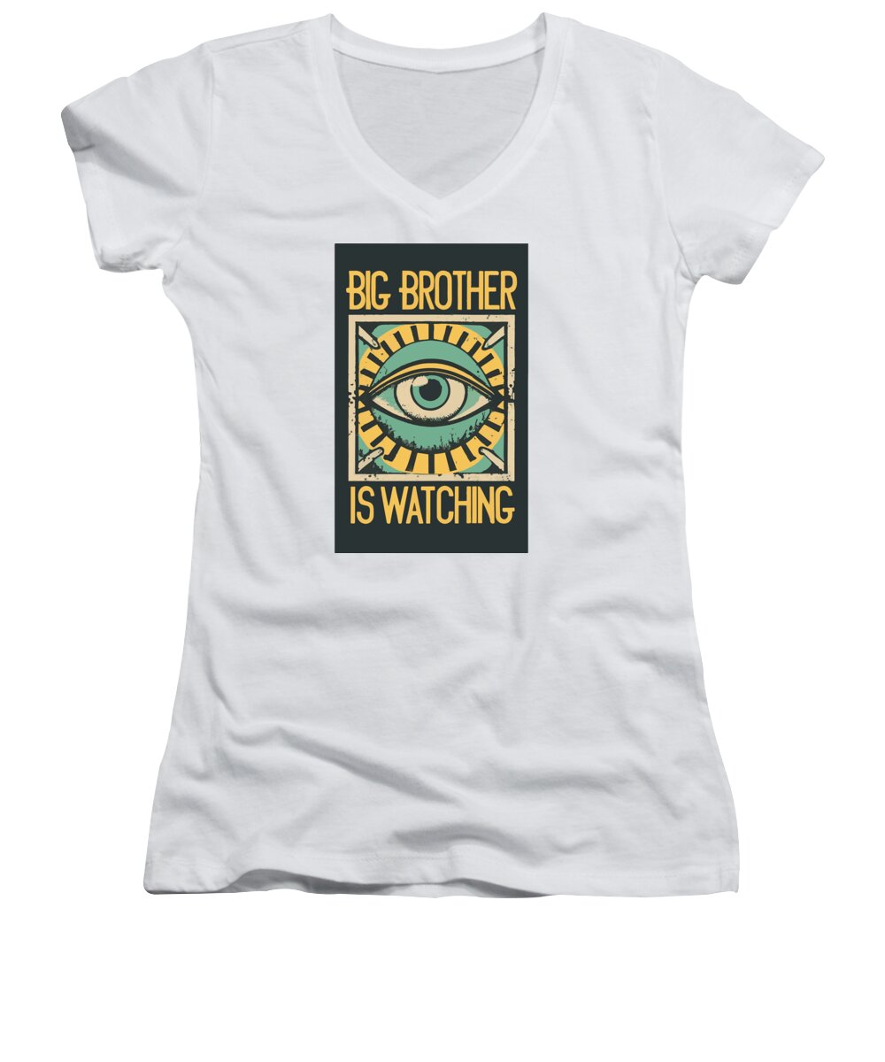 Big Brother is Watching - Women's V-Neck