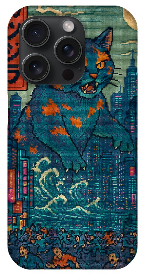 Catzilla a Purr-fectly Hilarious Monster - Phone Case