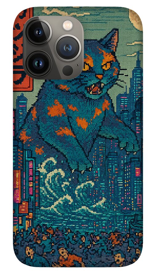 Catzilla a Purr-fectly Hilarious Monster - Phone Case
