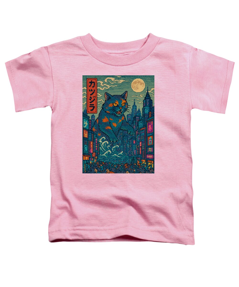 Catzilla a Purr-fectly Hilarious Monster - Toddler T-Shirt