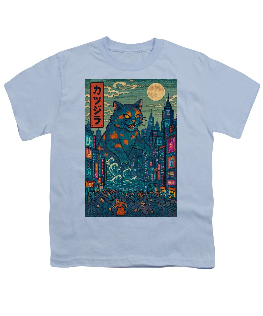 Catzilla a Purr-fectly Hilarious Monster - Youth T-Shirt