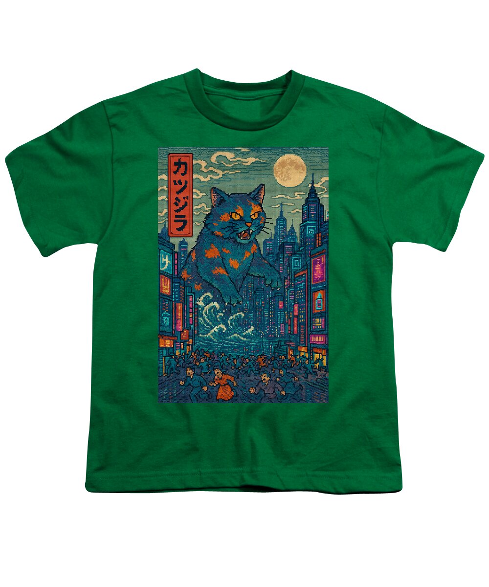 Catzilla a Purr-fectly Hilarious Monster - Youth T-Shirt