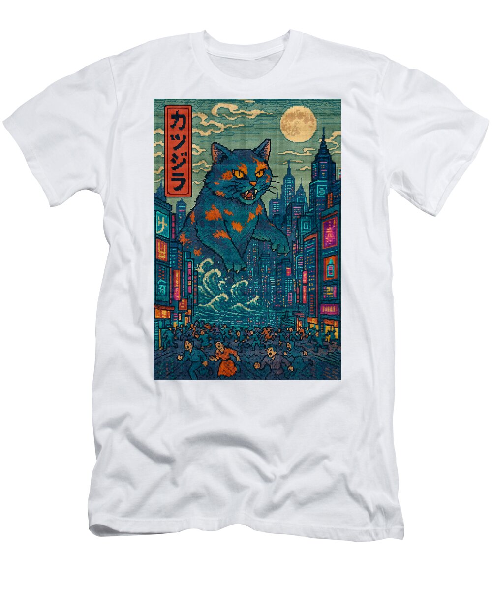 Catzilla a Purr-fectly Hilarious Monster - T-Shirt