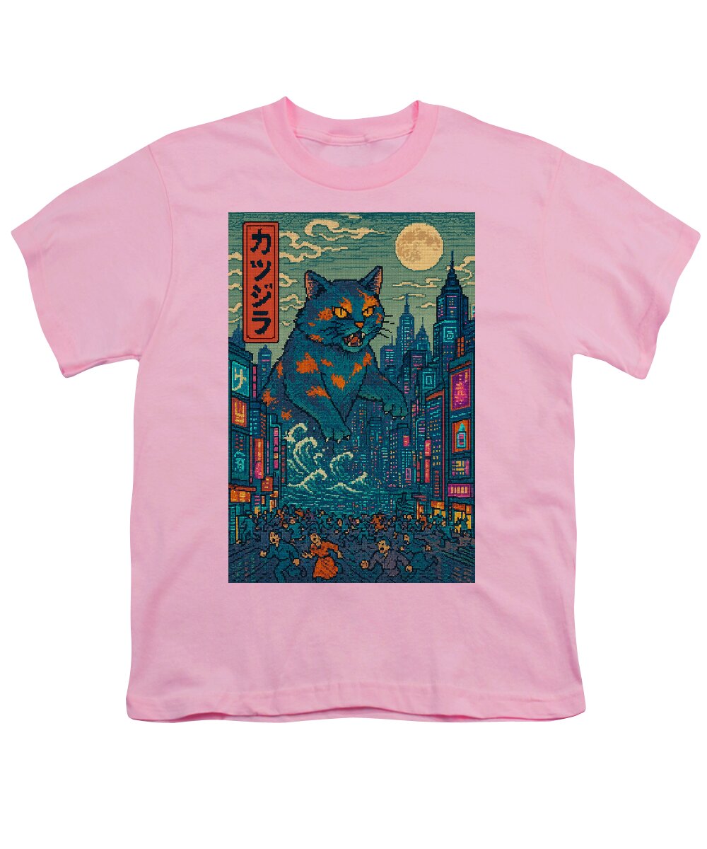Catzilla a Purr-fectly Hilarious Monster - Youth T-Shirt