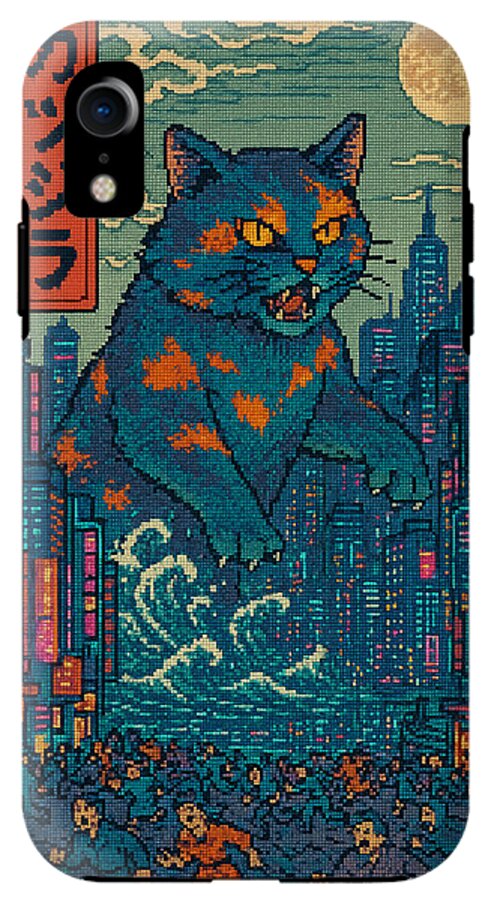 Catzilla a Purr-fectly Hilarious Monster - Phone Case