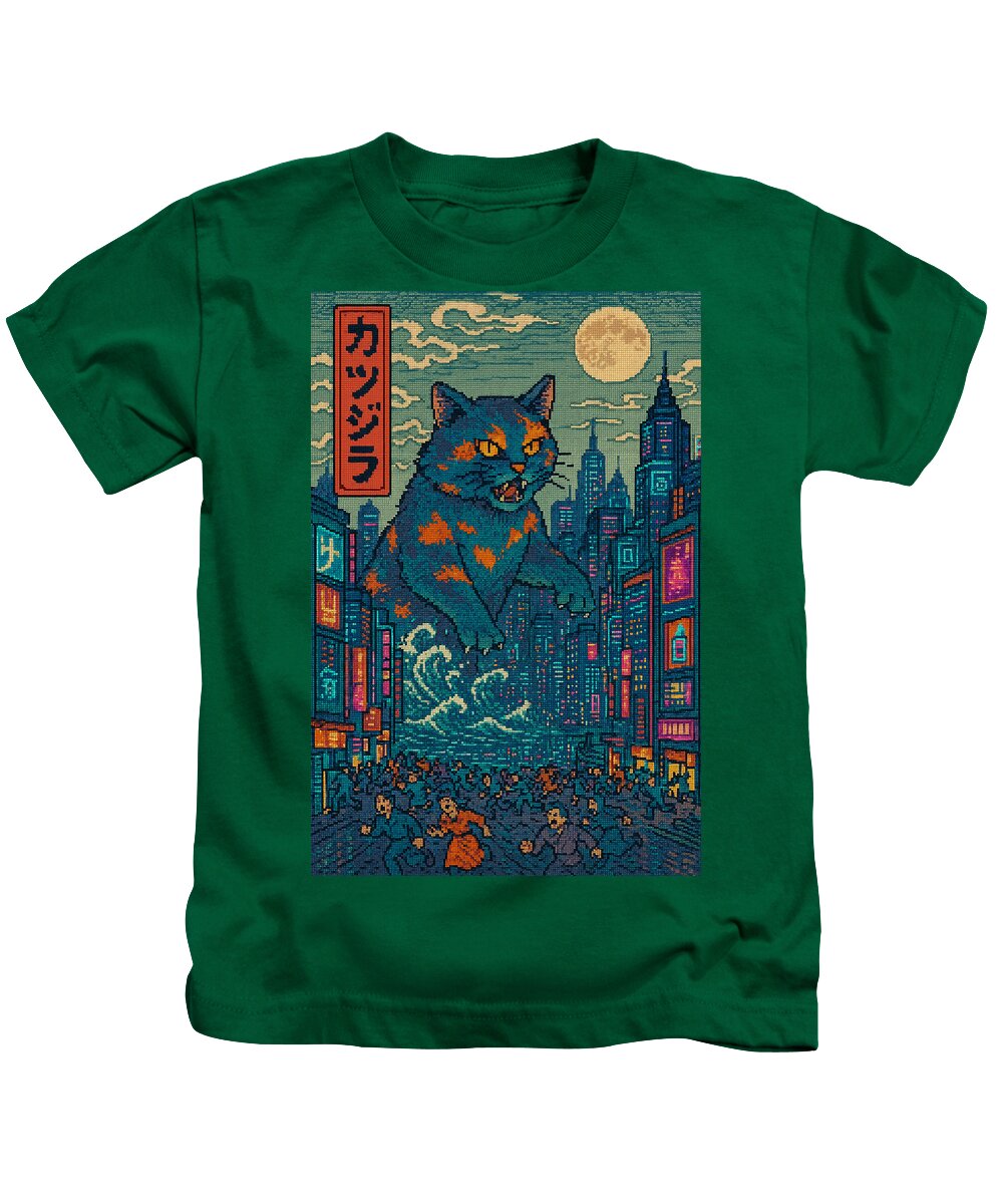 Catzilla a Purr-fectly Hilarious Monster - Kids T-Shirt