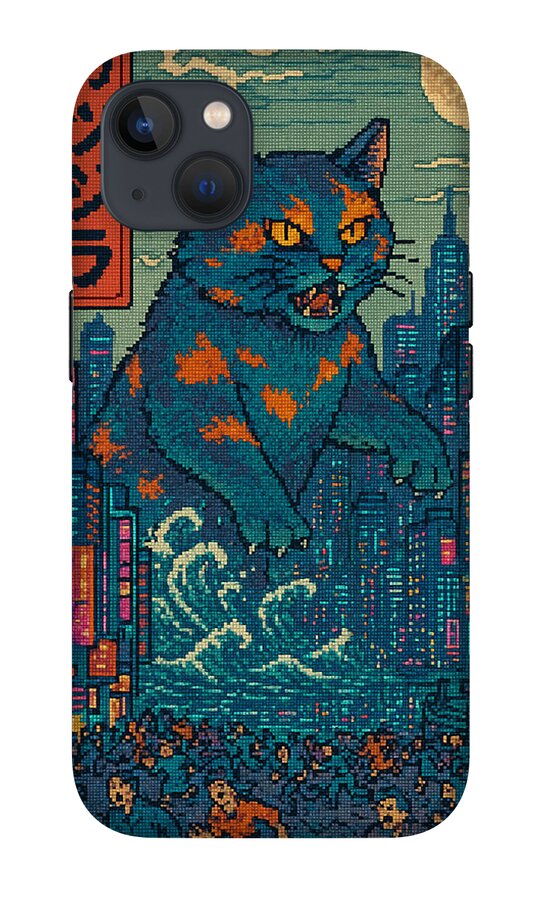 Catzilla a Purr-fectly Hilarious Monster - Phone Case