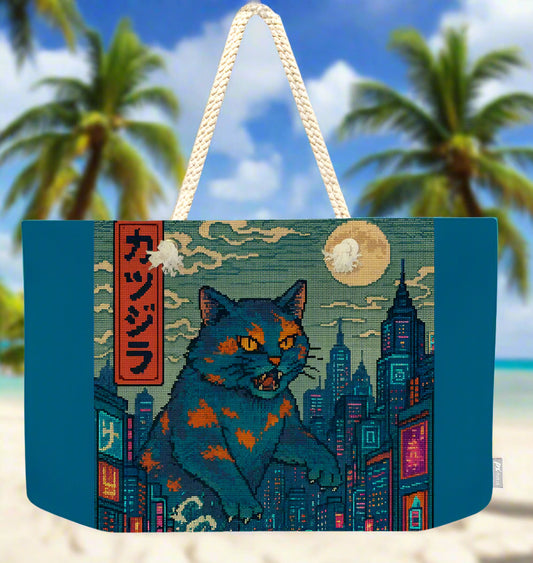 Catzilla a Purr-fectly Hilarious Monster - Weekender Tote Bag