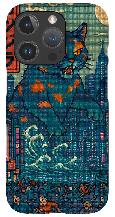 Catzilla a Purr-fectly Hilarious Monster - Phone Case