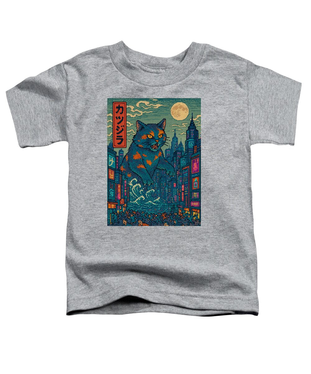 Catzilla a Purr-fectly Hilarious Monster - Toddler T-Shirt