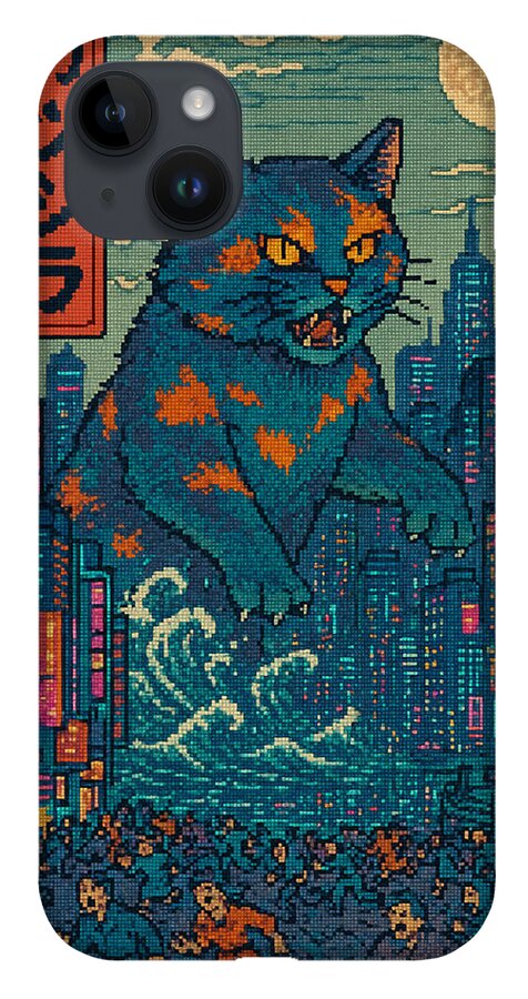 Catzilla a Purr-fectly Hilarious Monster - Phone Case