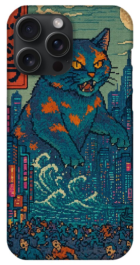 Catzilla a Purr-fectly Hilarious Monster - Phone Case