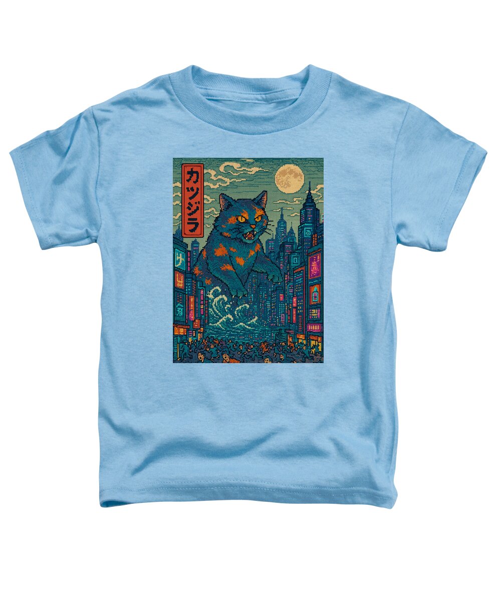 Catzilla a Purr-fectly Hilarious Monster - Toddler T-Shirt
