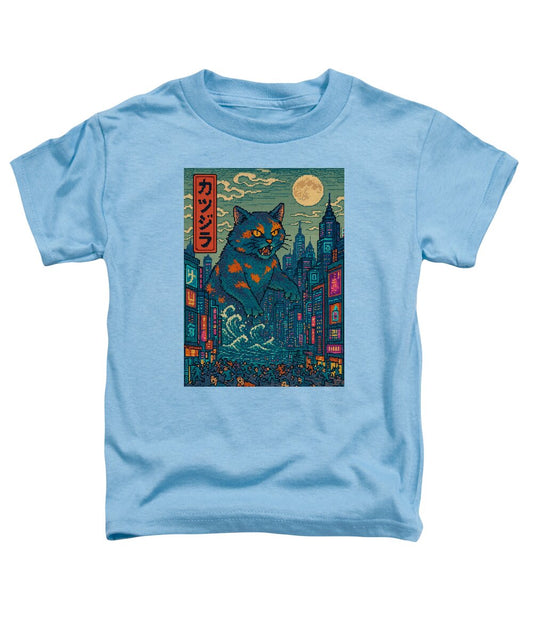 Catzilla a Purr-fectly Hilarious Monster - Toddler T-Shirt