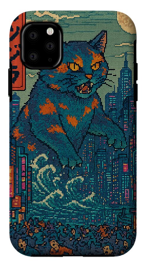 Catzilla a Purr-fectly Hilarious Monster - Phone Case