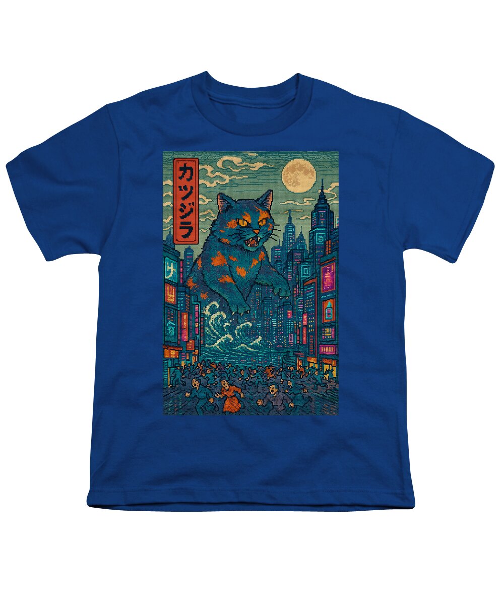 Catzilla a Purr-fectly Hilarious Monster - Youth T-Shirt