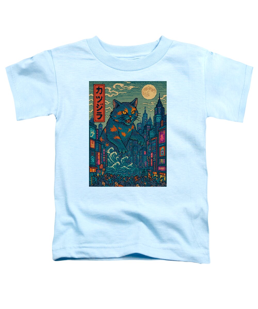 Catzilla a Purr-fectly Hilarious Monster - Toddler T-Shirt