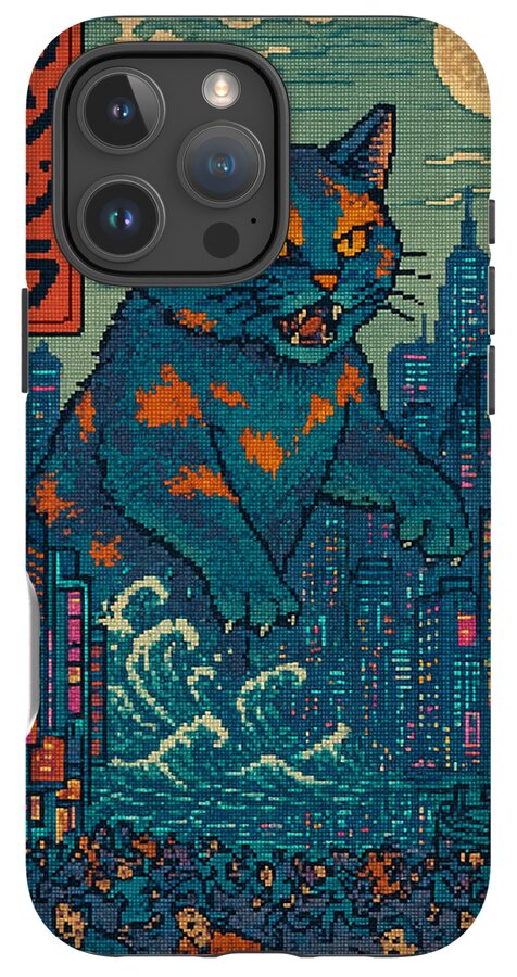 Catzilla a Purr-fectly Hilarious Monster - Phone Case