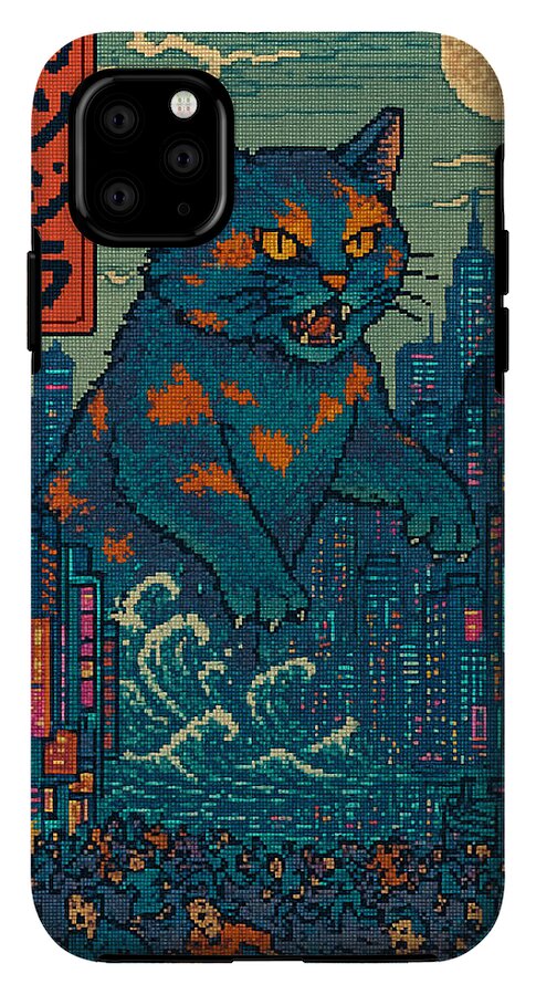 Catzilla a Purr-fectly Hilarious Monster - Phone Case