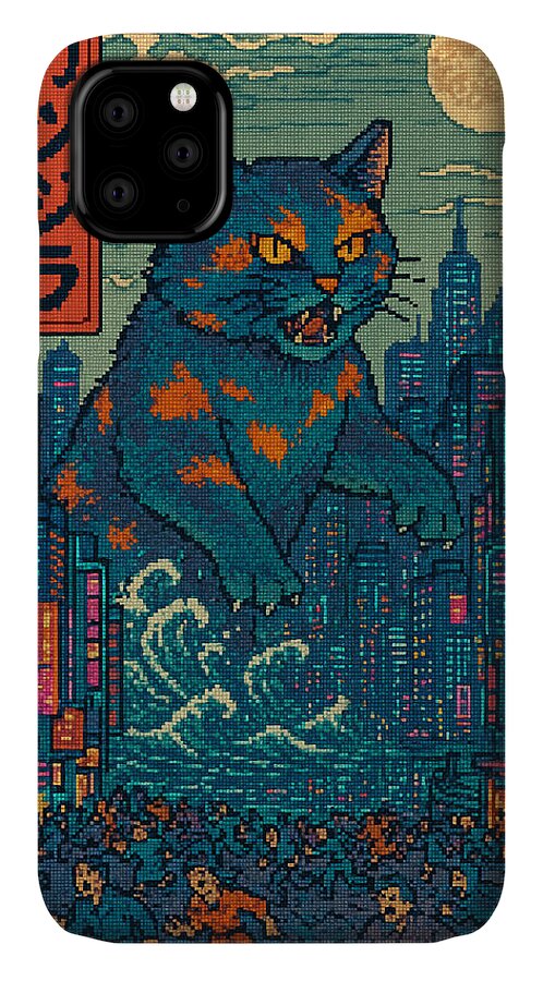 Catzilla a Purr-fectly Hilarious Monster - Phone Case