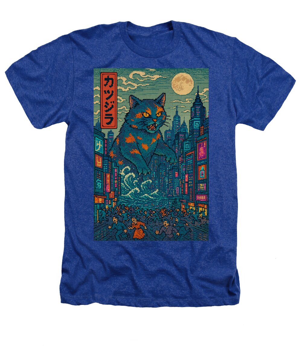 Catzilla a Purr-fectly Hilarious Monster - Heathers T-Shirt