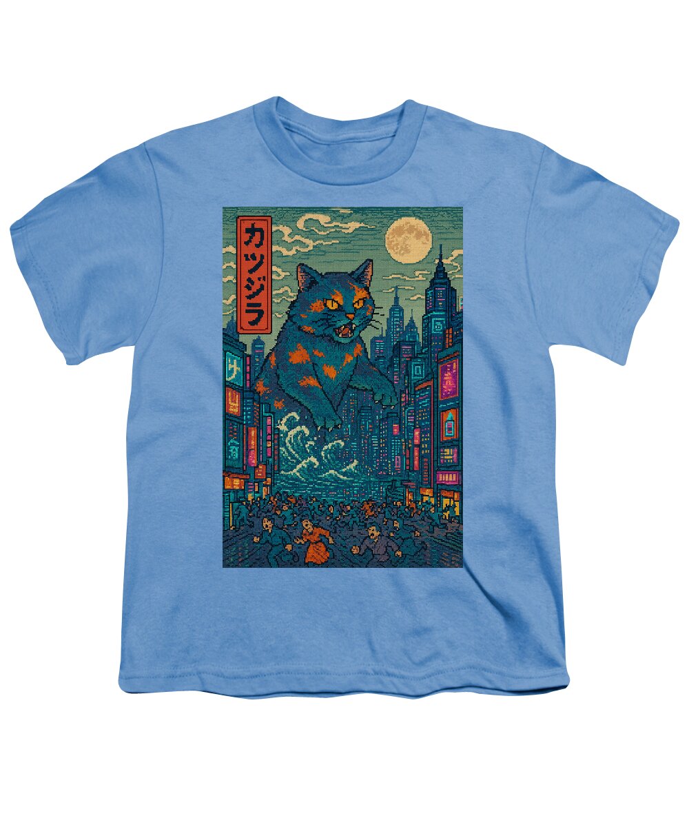 Catzilla a Purr-fectly Hilarious Monster - Youth T-Shirt